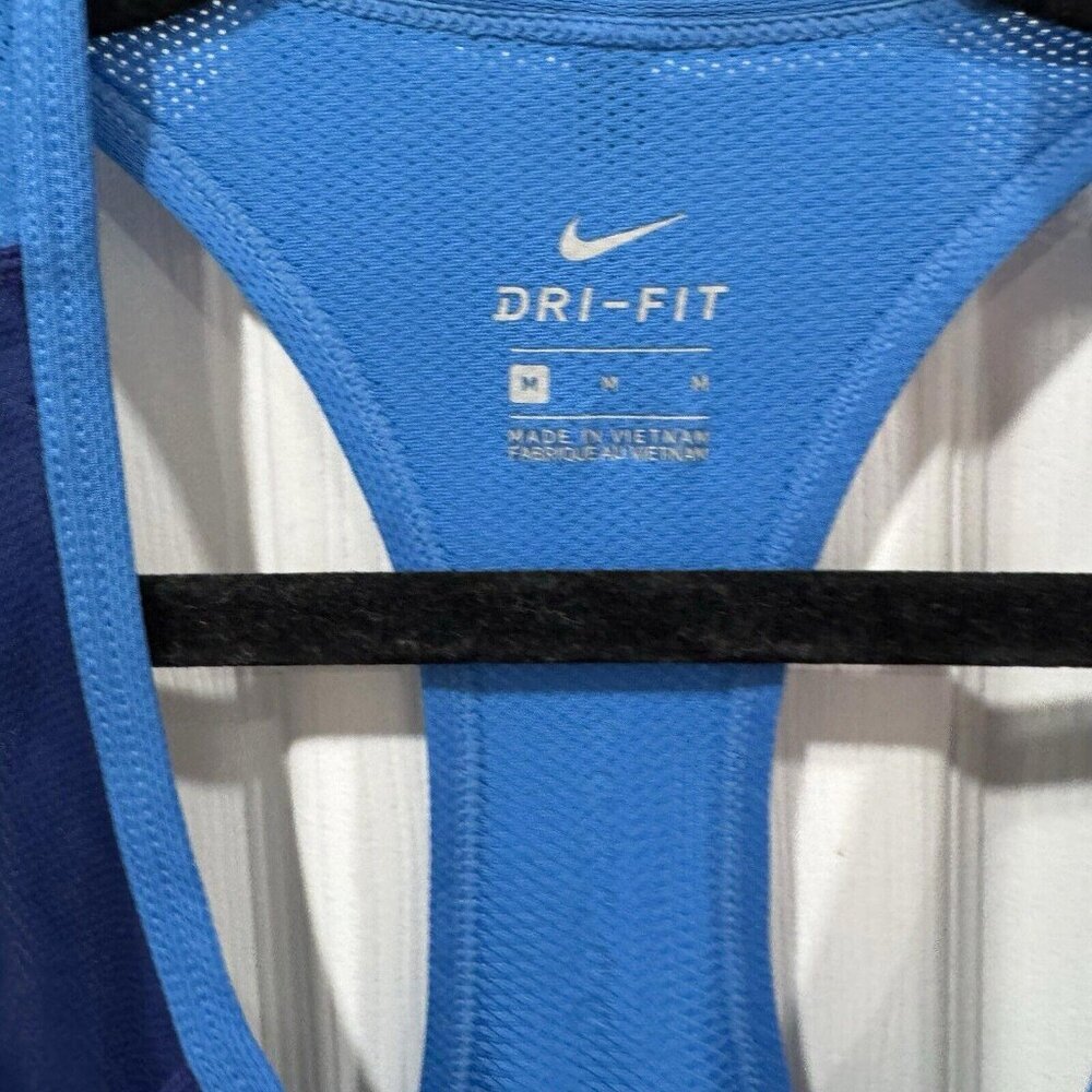 Women’s Nike Drifit Regular Size Medium‎ M Blue Tank Top - Picture 2 of 6